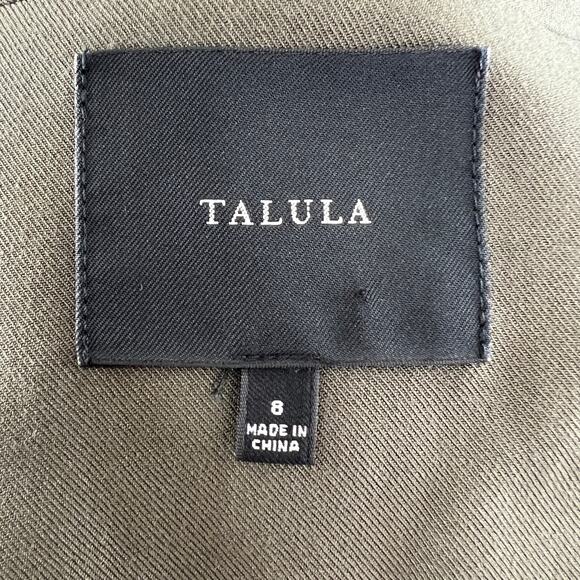 TALULA Green 8 KENT Blazer Open Front Long Sleeve Notch Lapel Single Breasted - Picture 7 of 10